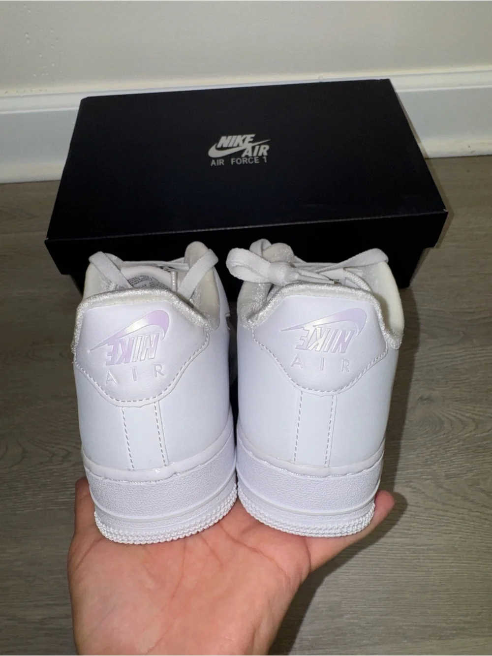 New Nike Air Force 1 '07 White Black - Just Do It Charms Sneakers